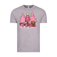 Vintage Zinc pink christmas trees with gift box bbs Vintage Tee - BundleAndBundleShop