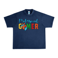 Navy professional gamer Urban Heavy Tee - JahusDesignShop