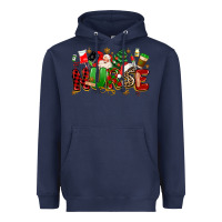 Navy christmas  nurse Heavyweight Hoodie - MaliasSmallBusiness