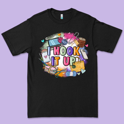 I Hook It Up  Sewing Premium Tee Designed By Zillion Design Studio