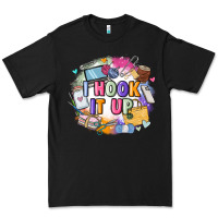 Black i hook it up  sewing Premium Tee - Zillion Design Studio