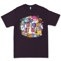 Plum i hook it up  sewing Premium Tee - Zillion Design Studio