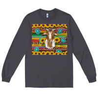 Smoke goat sunflowers gemstones serape leopard glitter Long Sleeve Tee - Artiststas