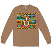 Toasted Coconut goat sunflowers gemstones serape leopard glitter Long Sleeve Tee - Artiststas
