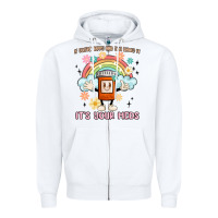 White if you're happy and you know it its your meds Zipper Hoodie - MaliasSmallBusiness