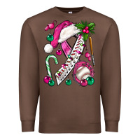 Chestnut Pink Christmas Breast Cancer Ribbon Baseball Premium Sweatshirt - BundleAndBundleShop