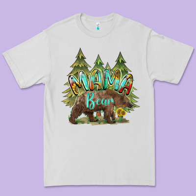 Mama Bear Trees Premium Tee Designed By Barkaloodesign