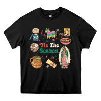 Black tis the season Heavy Core Tee - MaliasSmallBusiness
