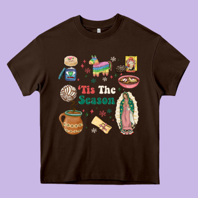Tis The Season Heavy Core Tee Designed By Maliassmallbusiness