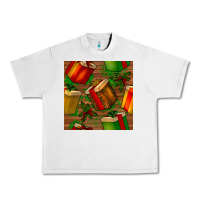 Lunar Rock christmas gift box seamless pattern Urban Heavy Tee - BundleAndBundleShop