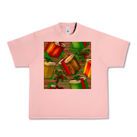 Salmon christmas gift box seamless pattern Urban Heavy Tee - BundleAndBundleShop
