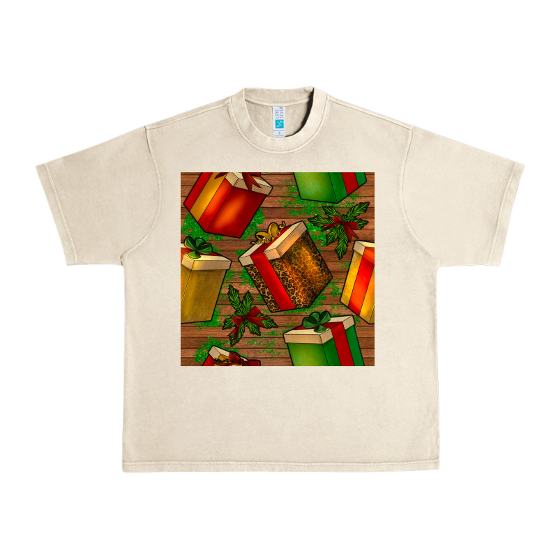 Christmas Gift Box Seamless Pattern Urban Heavy Tee by BundleAndBundleShop | Teevron
