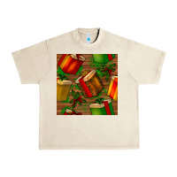 Sandshell christmas gift box seamless pattern Urban Heavy Tee - BundleAndBundleShop