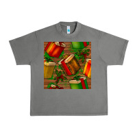 Tornado christmas gift box seamless pattern Urban Heavy Tee - BundleAndBundleShop