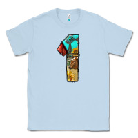 Dusty Blue farm life alphabet numbers 1 Classic Tee - BundleAndBundleShop