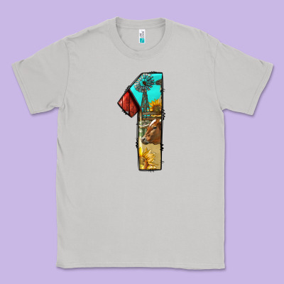 Farm Life Alphabet Numbers 1 Classic Tee Designed By Bundleandbundleshop