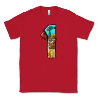Red farm life alphabet numbers 1 Classic Tee - BundleAndBundleShop