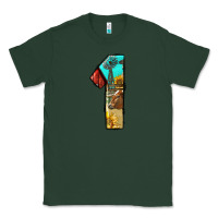 Sports Green farm life alphabet numbers 1 Classic Tee - BundleAndBundleShop