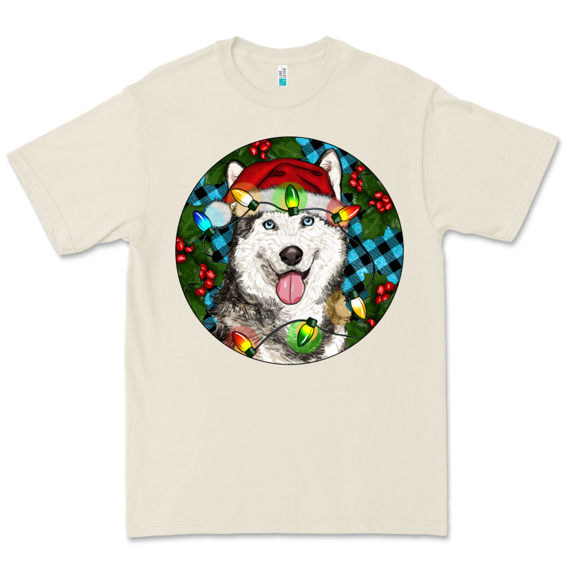 Christmas Husky Premium Tee by RanaPortraitStore | Teevron
