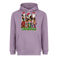 Lavender christmas three cows mooey christmas Heavyweight Hoodie - MaliasSmallBusiness