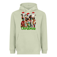 Matcha christmas three cows mooey christmas Heavyweight Hoodie - MaliasSmallBusiness