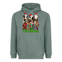 Christmas Three Cows Mooey Christmas Heavyweight Hoodie | Teevron