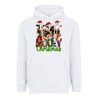 White christmas three cows mooey christmas Heavyweight Hoodie - MaliasSmallBusiness