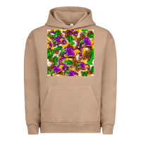 Mardi Gras Jester Had And Crawfish With Leopard Pa Urban Hoodie | Teevron