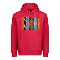 Cardinal Western Cowhide Glitter Aztec Leopard Pattern Brushstroke Premium Hoodie - Bettercallsaul