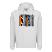 Dove Grey Western Cowhide Glitter Aztec Leopard Pattern Brushstroke Premium Hoodie - Bettercallsaul
