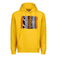 Western Cowhide Glitter Aztec Leopard Pattern Brushstroke Premium Hoodie | Teevron