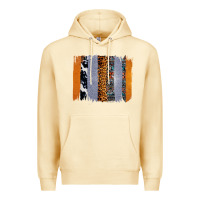 Pina Colada Western Cowhide Glitter Aztec Leopard Pattern Brushstroke Premium Hoodie - Bettercallsaul