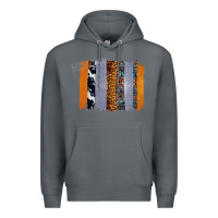 Rock Western Cowhide Glitter Aztec Leopard Pattern Brushstroke Premium Hoodie - Bettercallsaul