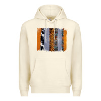 Sandshell Western Cowhide Glitter Aztec Leopard Pattern Brushstroke Premium Hoodie - Bettercallsaul