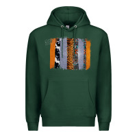 Sports Green Western Cowhide Glitter Aztec Leopard Pattern Brushstroke Premium Hoodie - Bettercallsaul