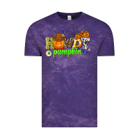 Cloud Purple howdy halloween pumpkins Vintage Tee - AdoDesignShop
