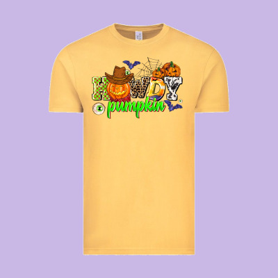 Howdy Halloween Pumpkins Vintage Tee Designed By Adodesignshop