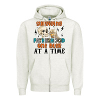 Surviving Fatherhood One Beer At A Time Zipper Hoodie | Teevron