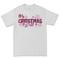 Dove Grey It's Christmas Y'all Season Pink Christmas Premium Tee - RanaPortraitStore