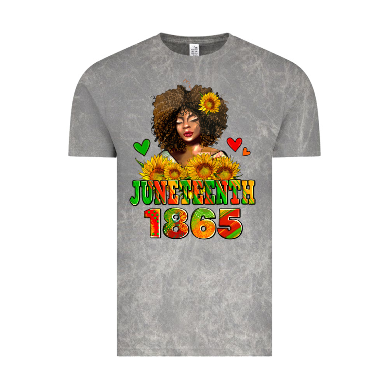 Afro Woman Juneteenth 1865 Vintage Tee by AdoDesignShop | Teevron
