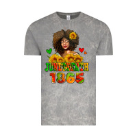 Cloud Rock afro woman juneteenth 1865 Vintage Tee - AdoDesignShop