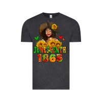Vintage Black afro woman juneteenth 1865 Vintage Tee - AdoDesignShop