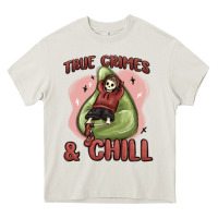 Cream true crimes & chill Heavy Core Tee - MaliasSmallBusiness