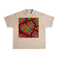French Oak christmas lights and leopard hearts seamless pattern Urban Heavy Tee - BundleAndBundleShop
