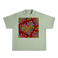Oil Green christmas lights and leopard hearts seamless pattern Urban Heavy Tee - BundleAndBundleShop