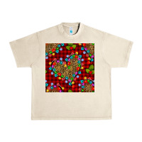 Sandshell christmas lights and leopard hearts seamless pattern Urban Heavy Tee - BundleAndBundleShop