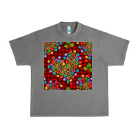 Tornado christmas lights and leopard hearts seamless pattern Urban Heavy Tee - BundleAndBundleShop