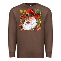 Chestnut Cowboy Santa Premium Sweatshirt - BundleAndBundleShop
