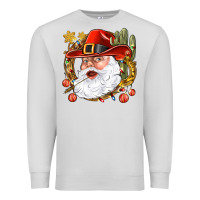 Dove Grey Cowboy Santa Premium Sweatshirt - BundleAndBundleShop