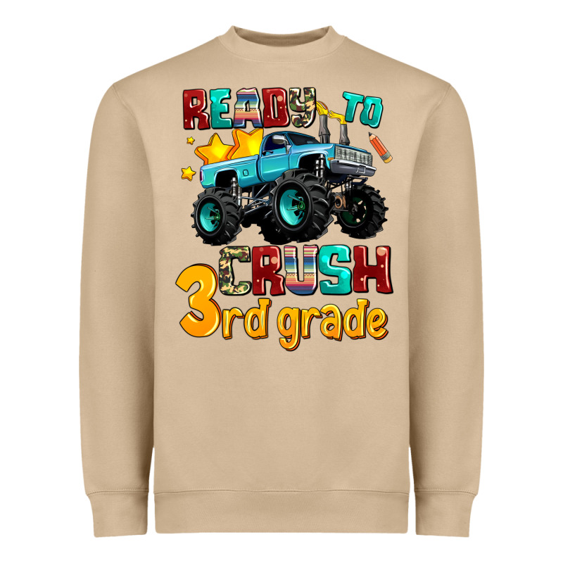 Ready To School Crush 3rd Grade Heavyweight Sweatshirt by AdoDesignShop | Teevron